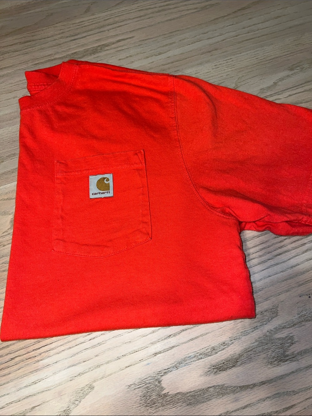 Carhartt Short Sleeve Pocket Tee - Red-Orange